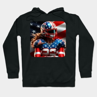 American Woman NFL Football Player #13 Hoodie